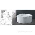 Ceramic Hydromassage Bathtub VK-A118